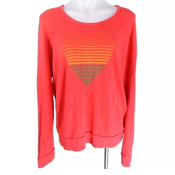Sundry Red Heart Sweatshirt - Picture 1 of 4